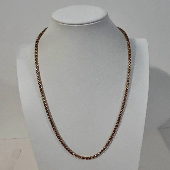 NWT Toscana Italiana Rose Gold Bronze Tone Necklace 23" - Picture 1 of 5